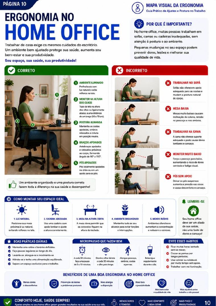 Ergonomia no home office