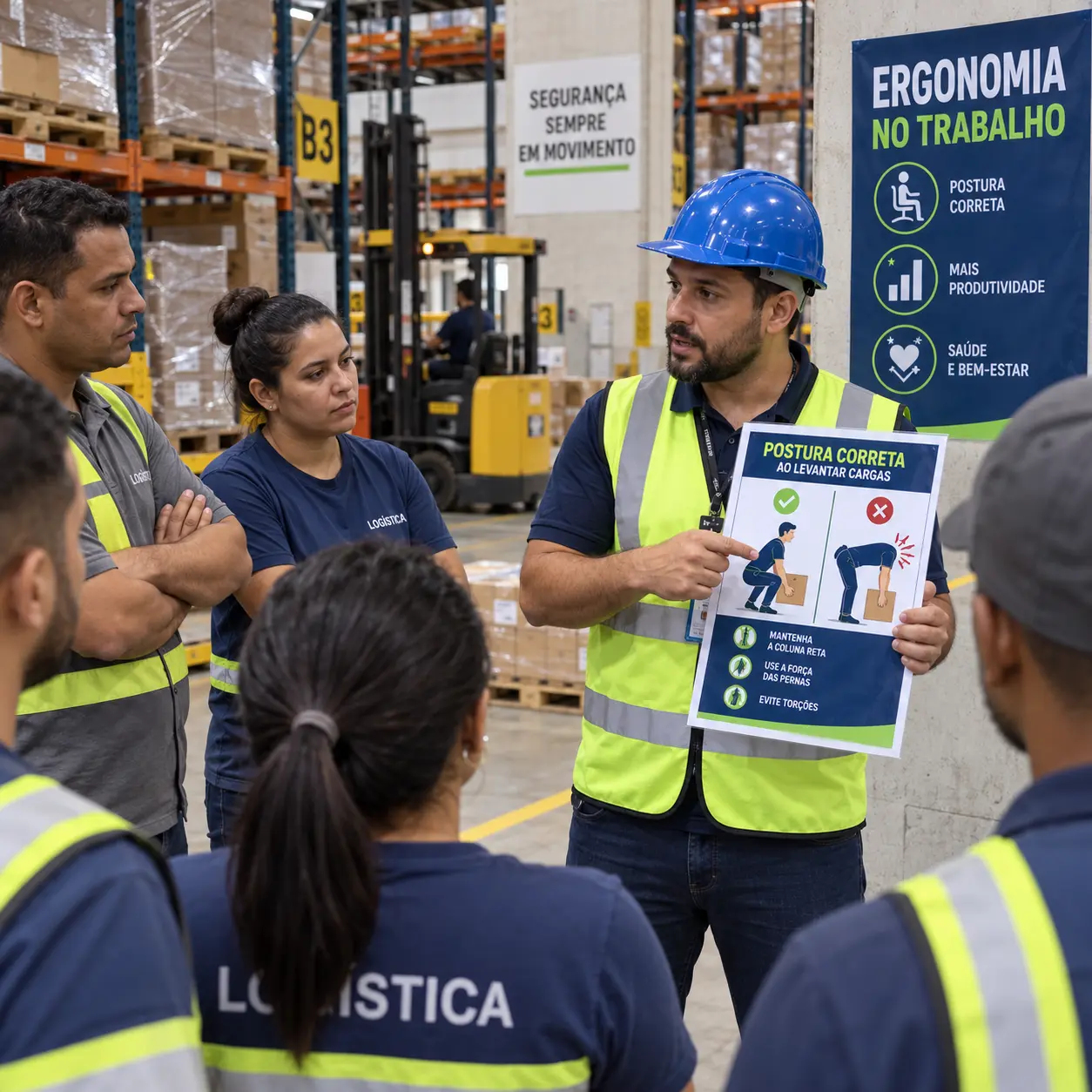 DDS de ergonomia conduzido com a equipe de logística